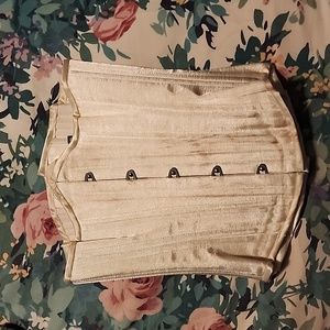 White Satin Corset